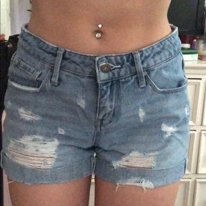 Denim shorts